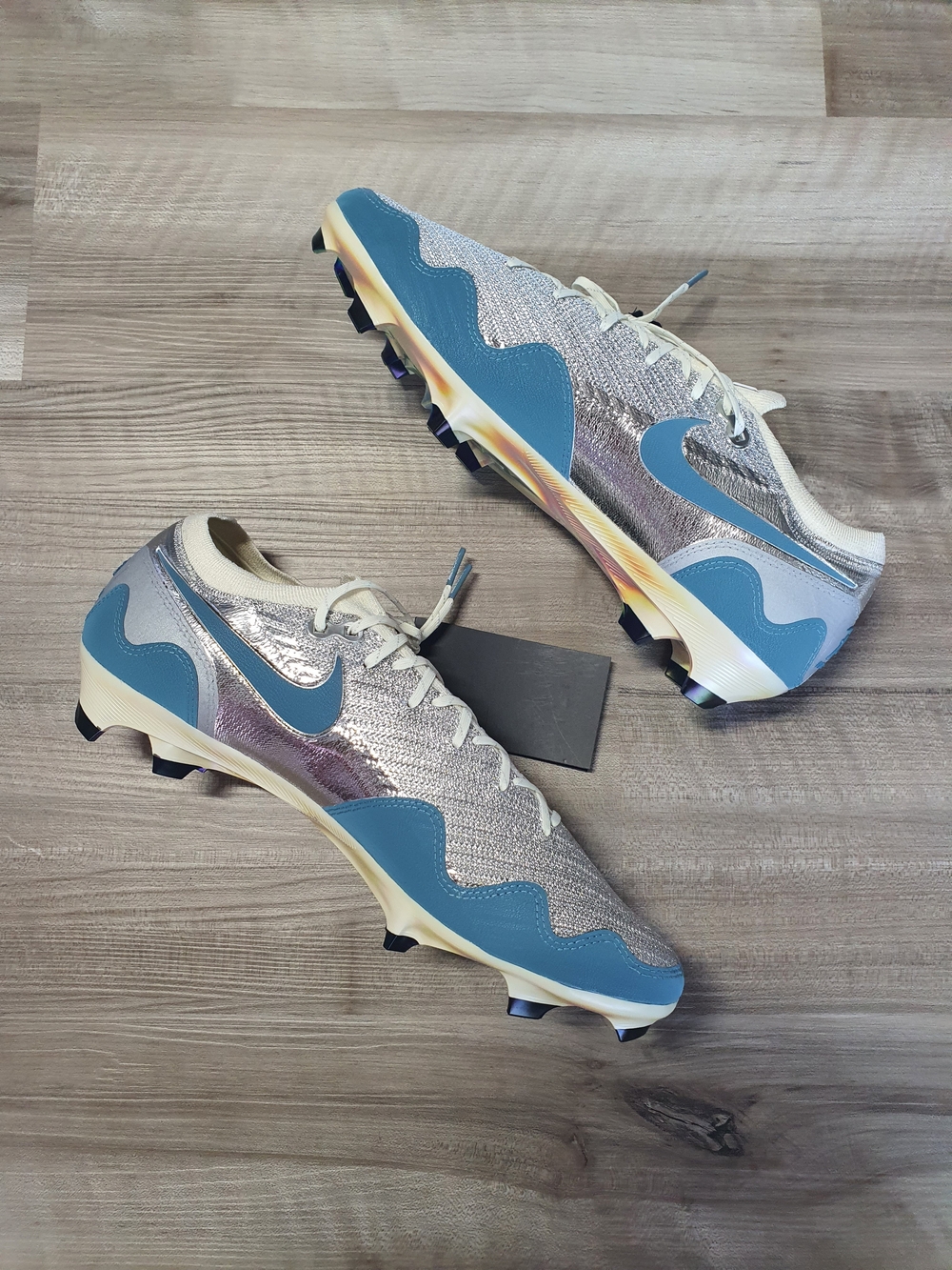 Nike x Patta Mercurial Vapor 16 Elite FG SE Noise Aqua & Silver Size Men's 11
